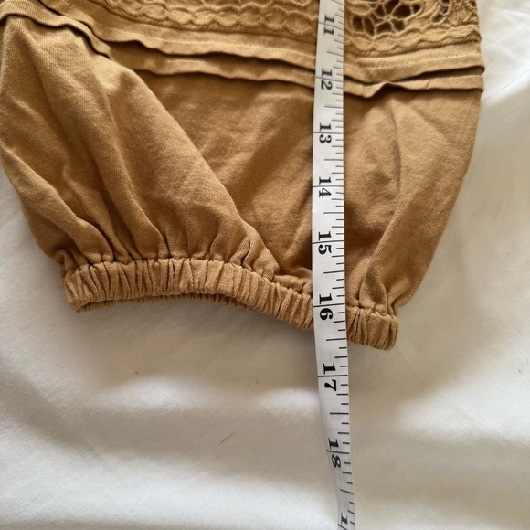 NWT Lauren Ralph Lauren Lace-Trim Jersey Peplum Top M - Picture 12 of 13